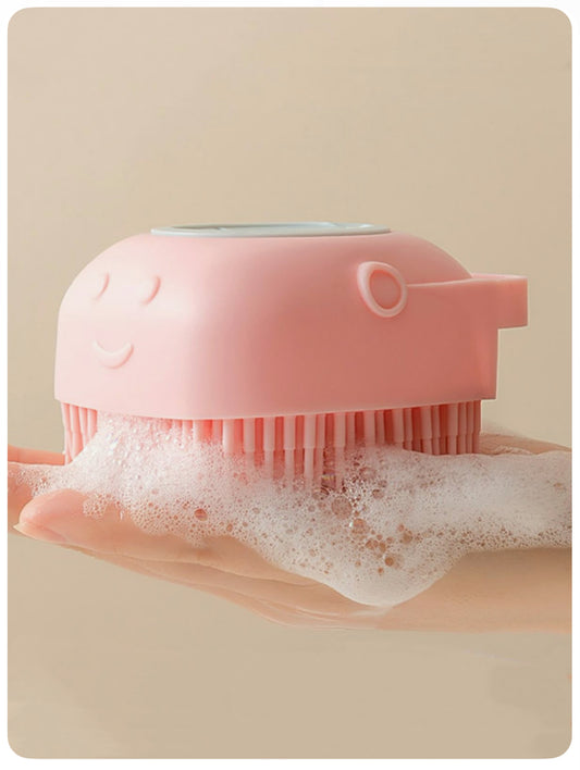 Body Scrubber with Soap Dispenser Brush