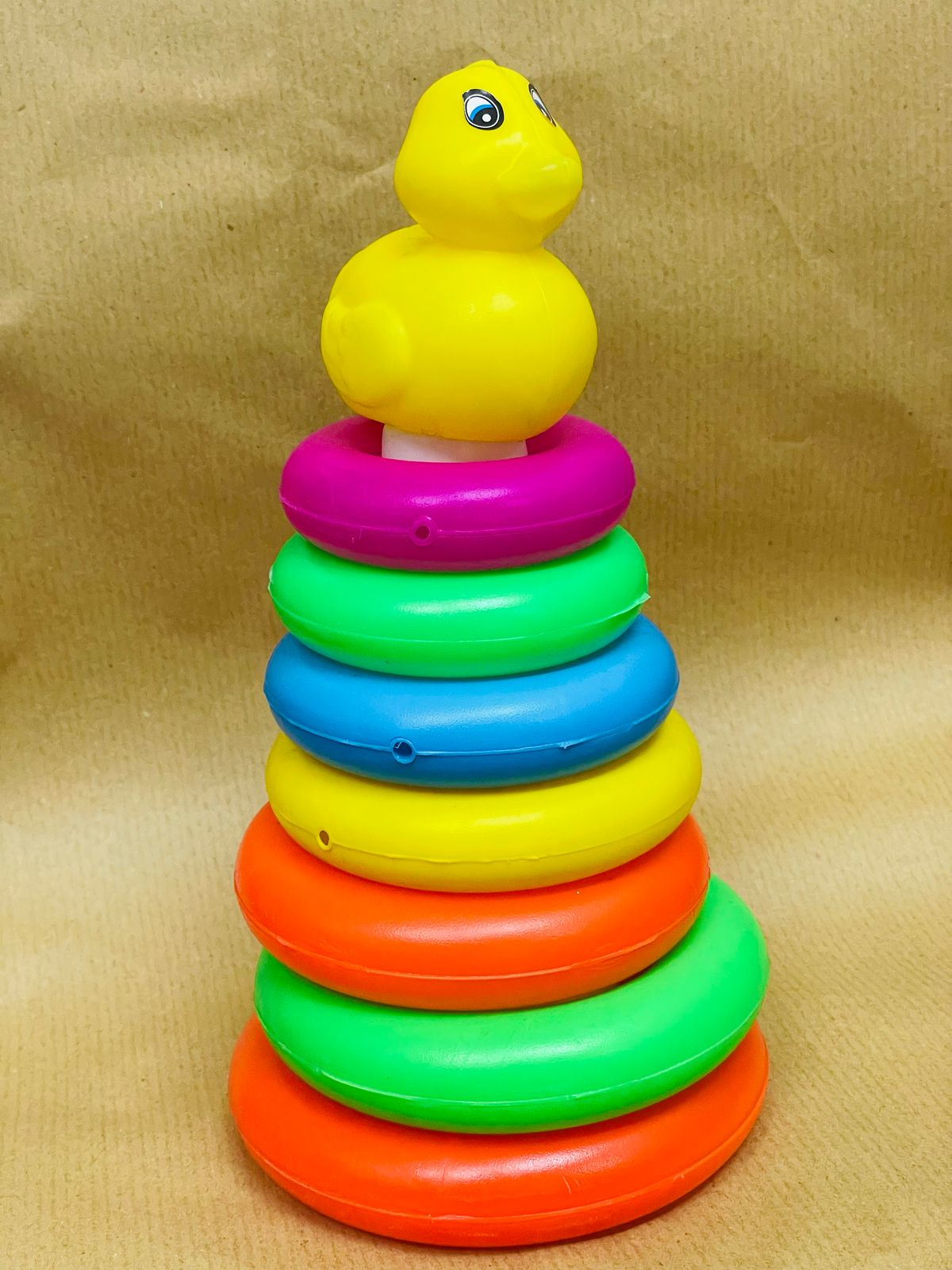 Storio Educational Learning Stacking Multicolour 7 Rings Baby Toys for Toddlers Kids 1 Year Old and Above, 7 Pieces