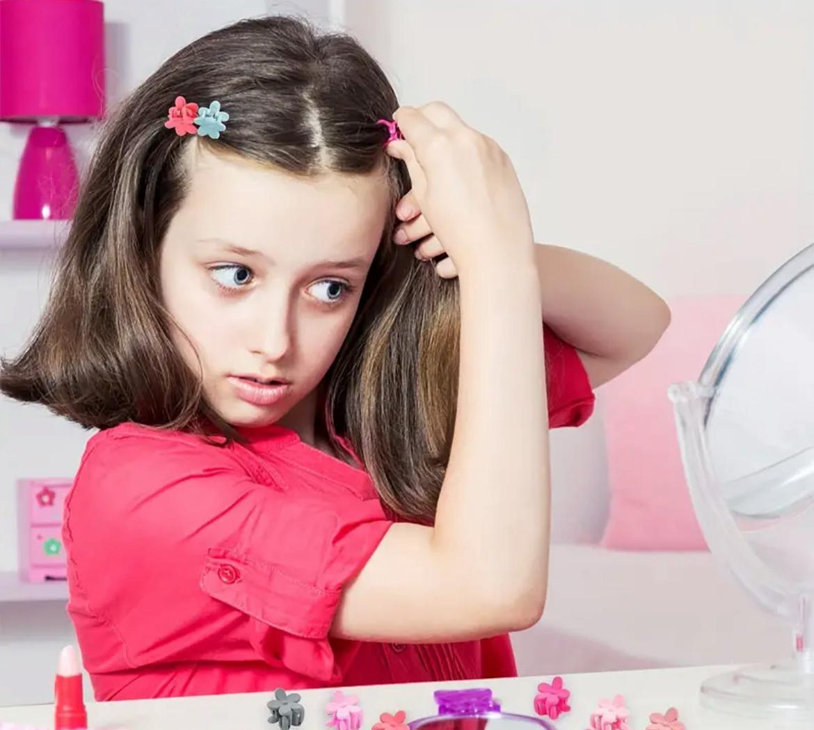 Mini matte hair claw small for kids and girls 30 pices