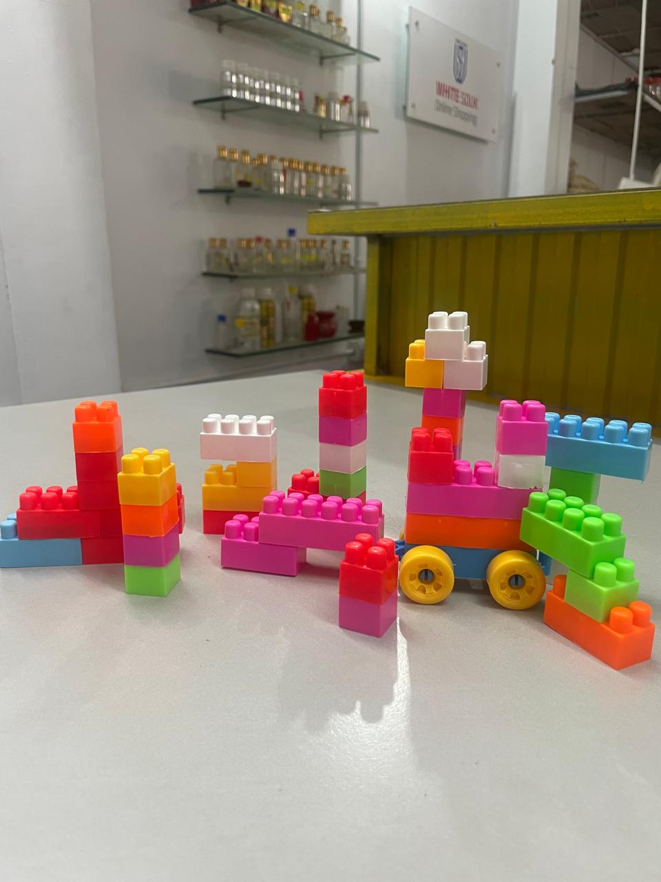 ZUED Building Blocks for Kids,Blocks for Kids, (Approx 50 Piece) (Train Building Block)