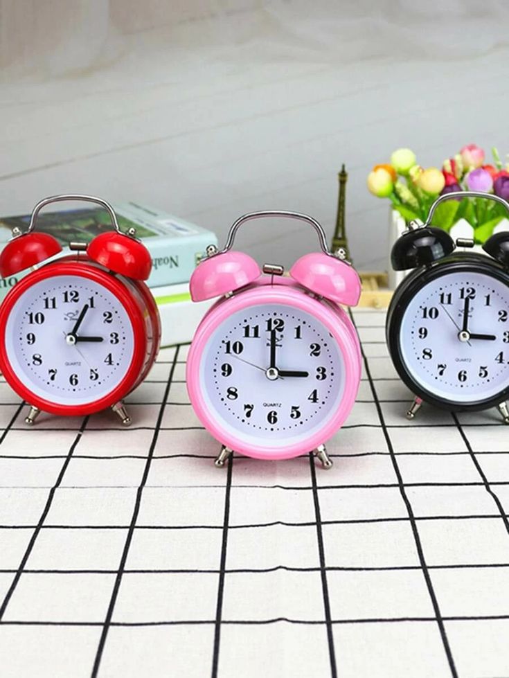 Digital Alarm Clock, Modest Alarm Clock Colour Student Alarm Clock (Color : Red)