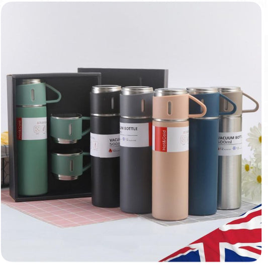 Vacuum Flask Set with 2 Cups