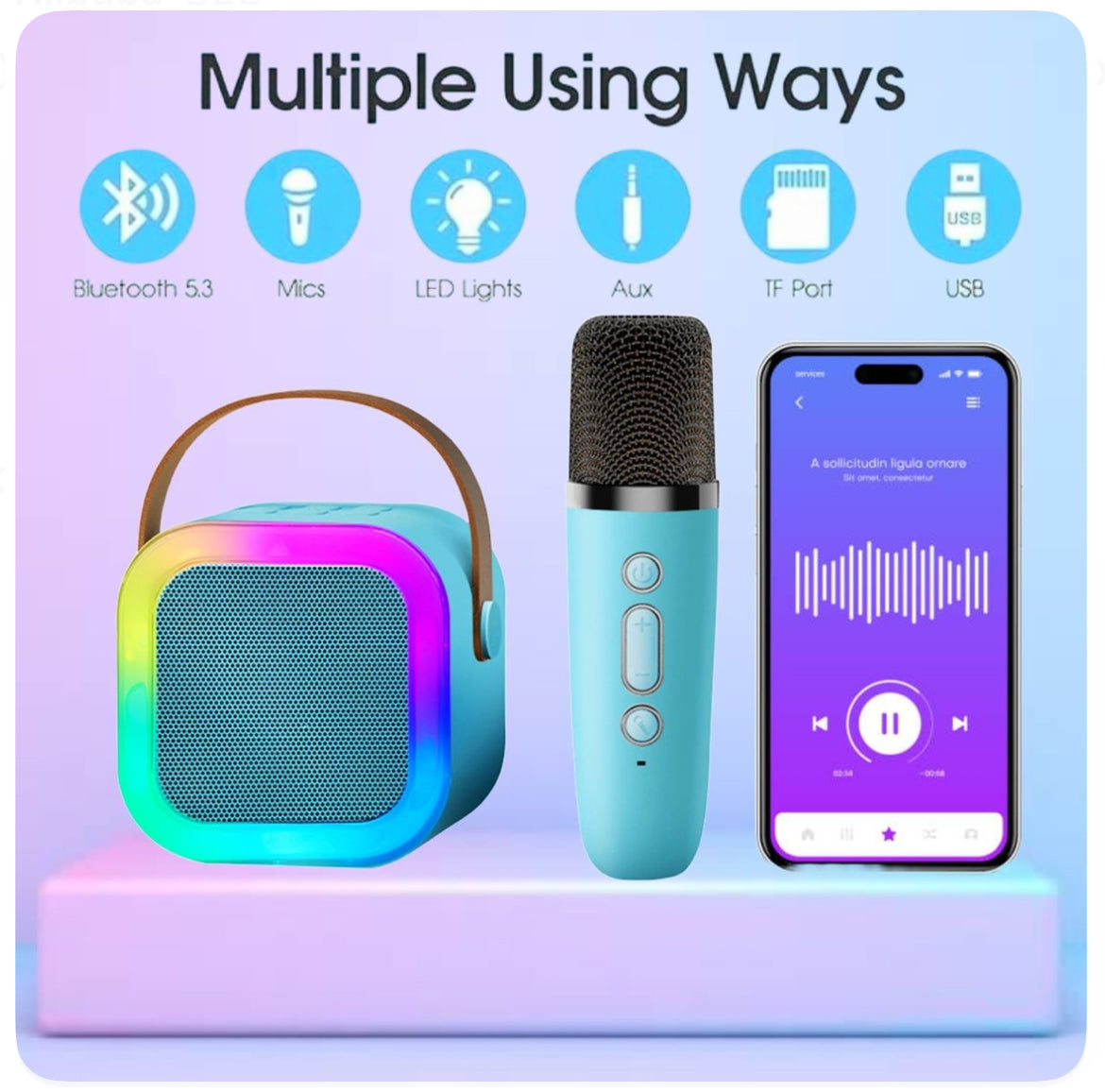 Speaker With Wireless Mic