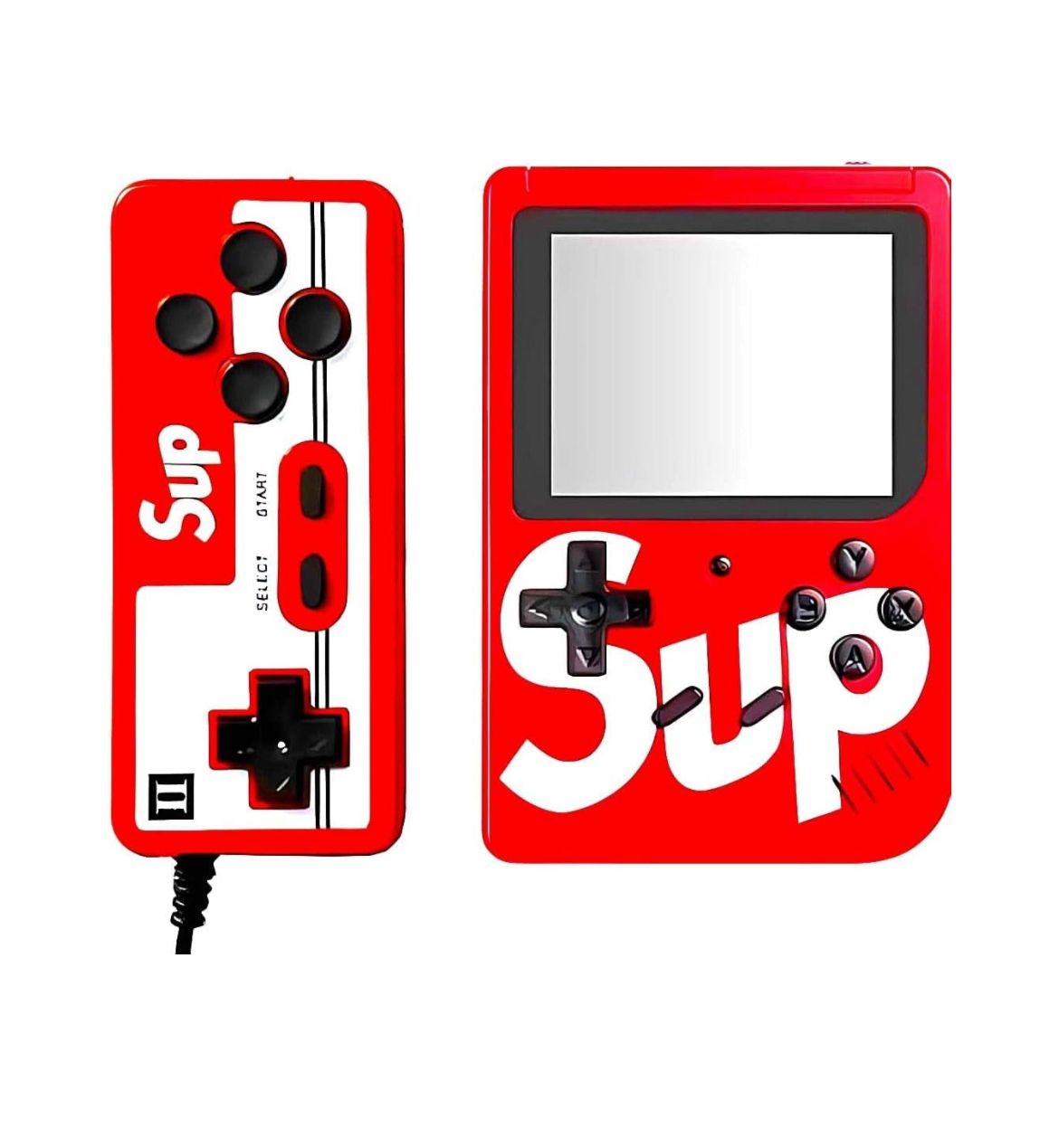 Video Game for Kids SUP 400 in 1 Retro Game Box Console Handheld Game Box with TV Output & with Remote Controller Gaming Console Classic Games Support Connecting TV & 2 Players (Multicolor)