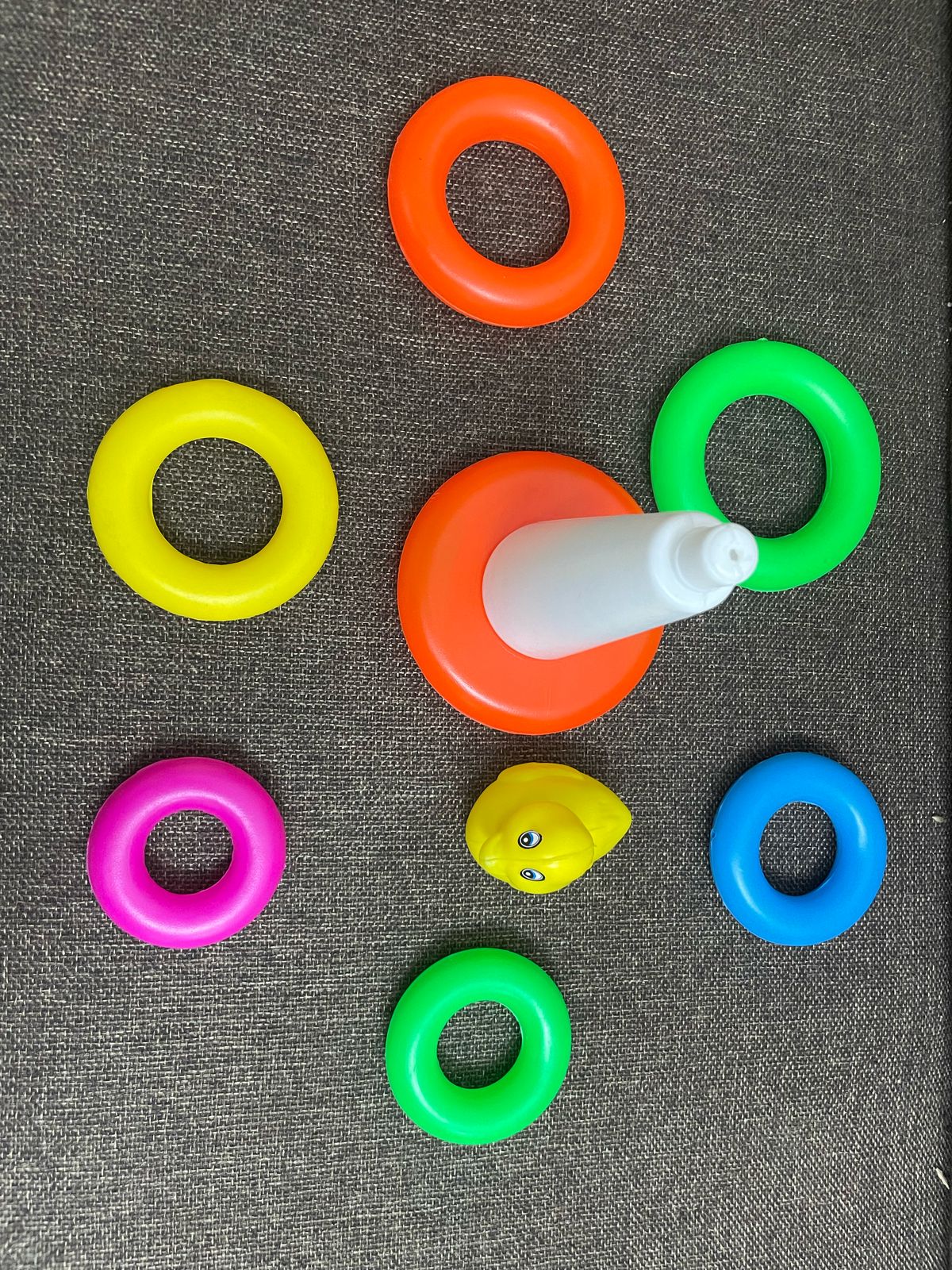 Storio Educational Learning Stacking Multicolour 7 Rings Baby Toys for Toddlers Kids 1 Year Old and Above, 7 Pieces