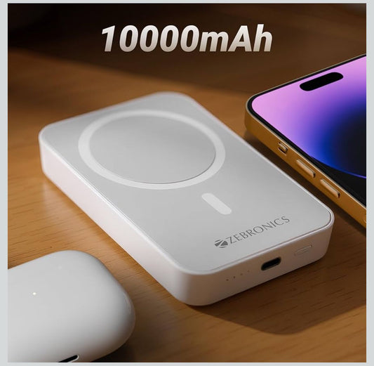 ZEBRONICS  Wireless Power Bank, 10000 mAh