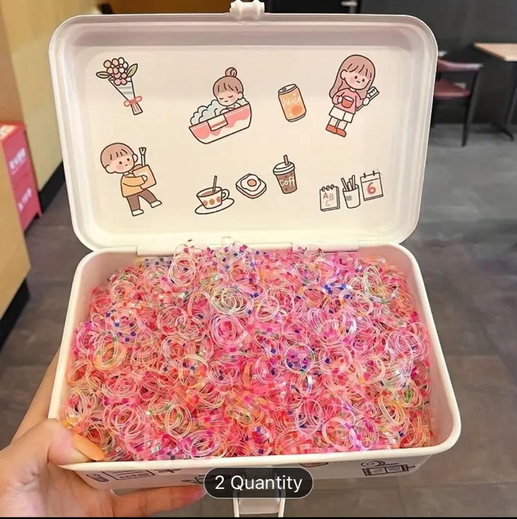 Rubber Bands Soft Elastic Bands for Kid Hair Braids Hair