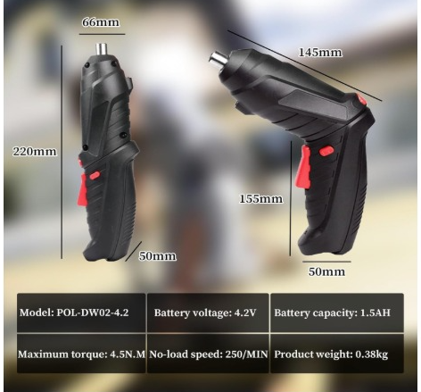 Electric Cordless Screwdriver Kit